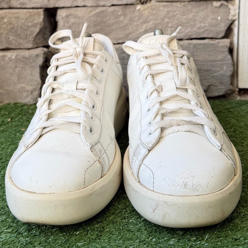 Golden Goose Pure Star White Leather Mens Sneakers - Picture 4 of 13